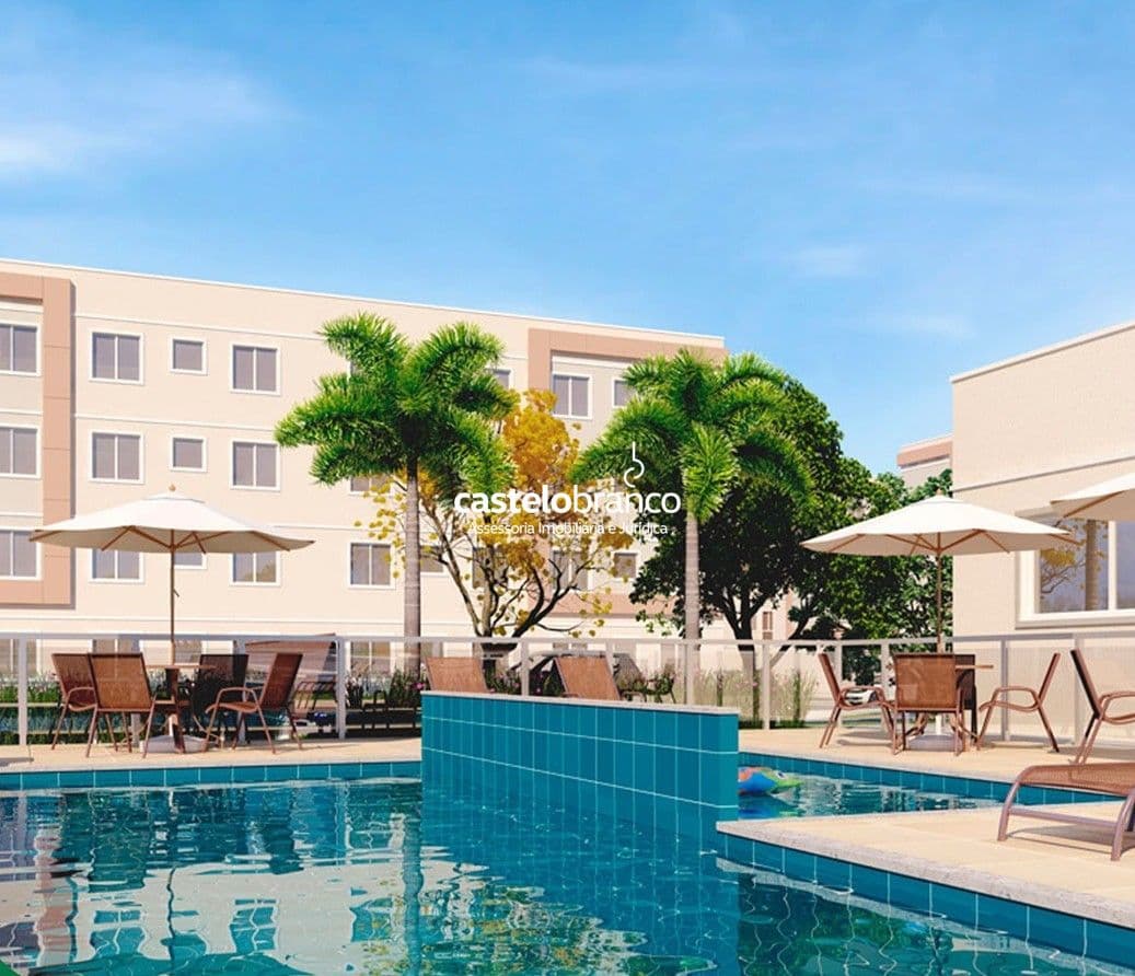 Condomínio fechado com apartamentos de 2 quartos no Novo Horizonte, todos com vaga de garagem. Segurança, tranquilidade, conforto e área de lazer completa com piscina para a sua família se divertir sem sair de casa.
